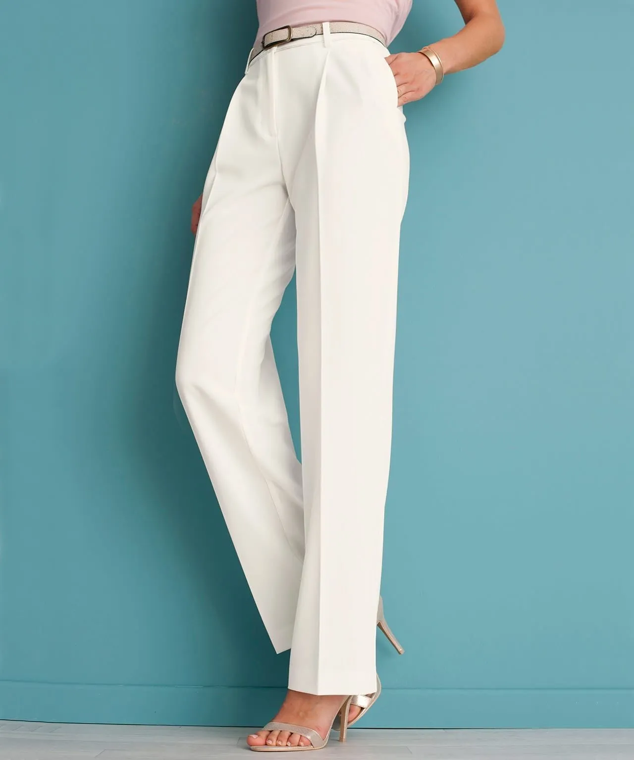 Straight-Leg Tailored Trousers