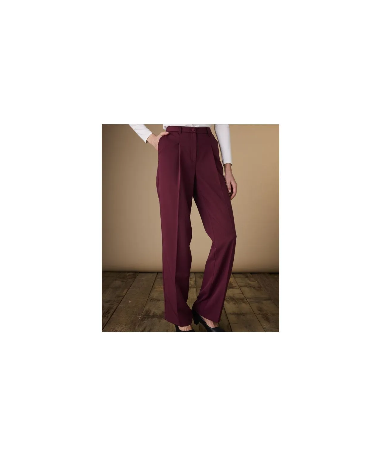 Straight-Leg Tailored Trousers