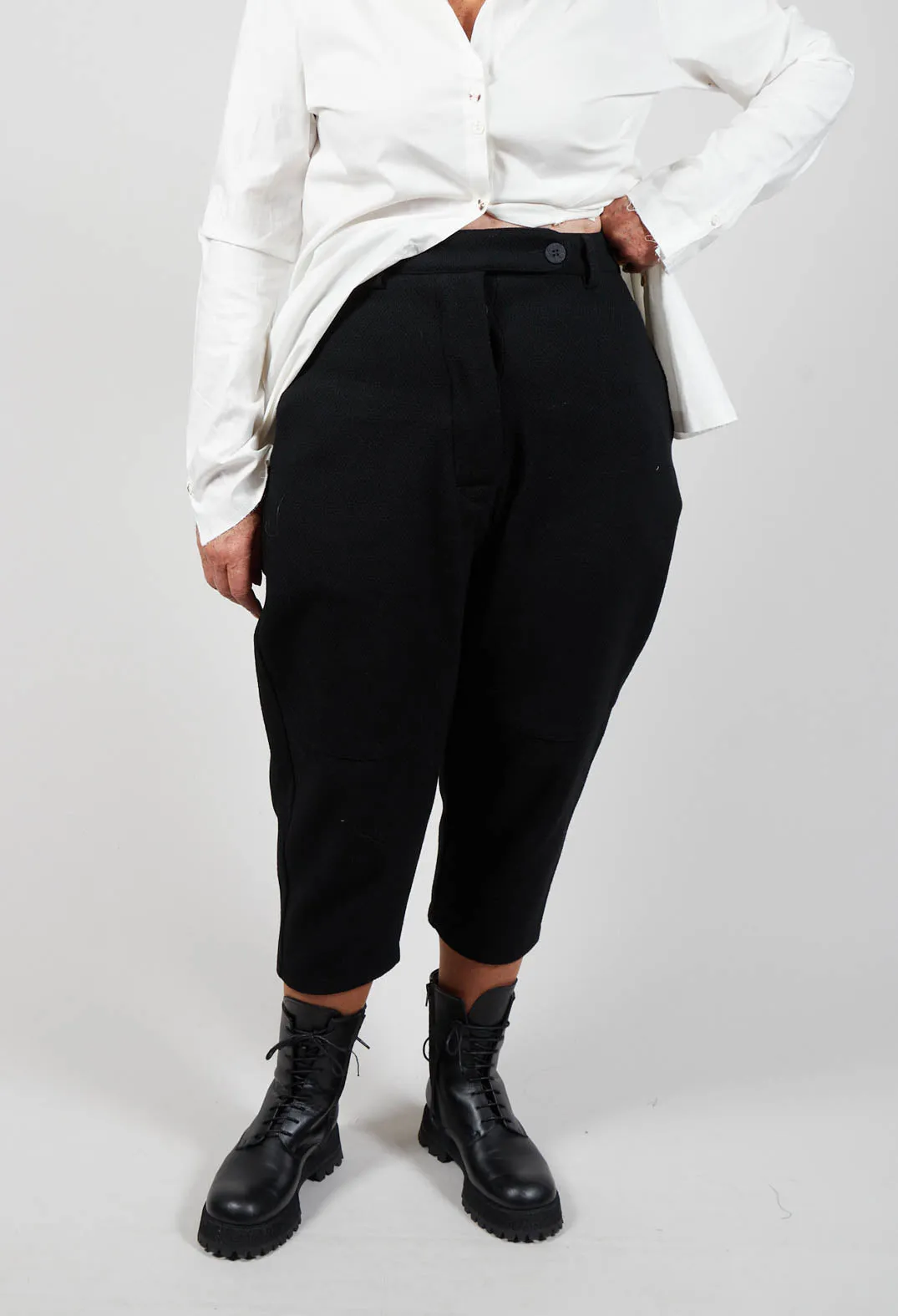 Textured Smart Trousers in 9000