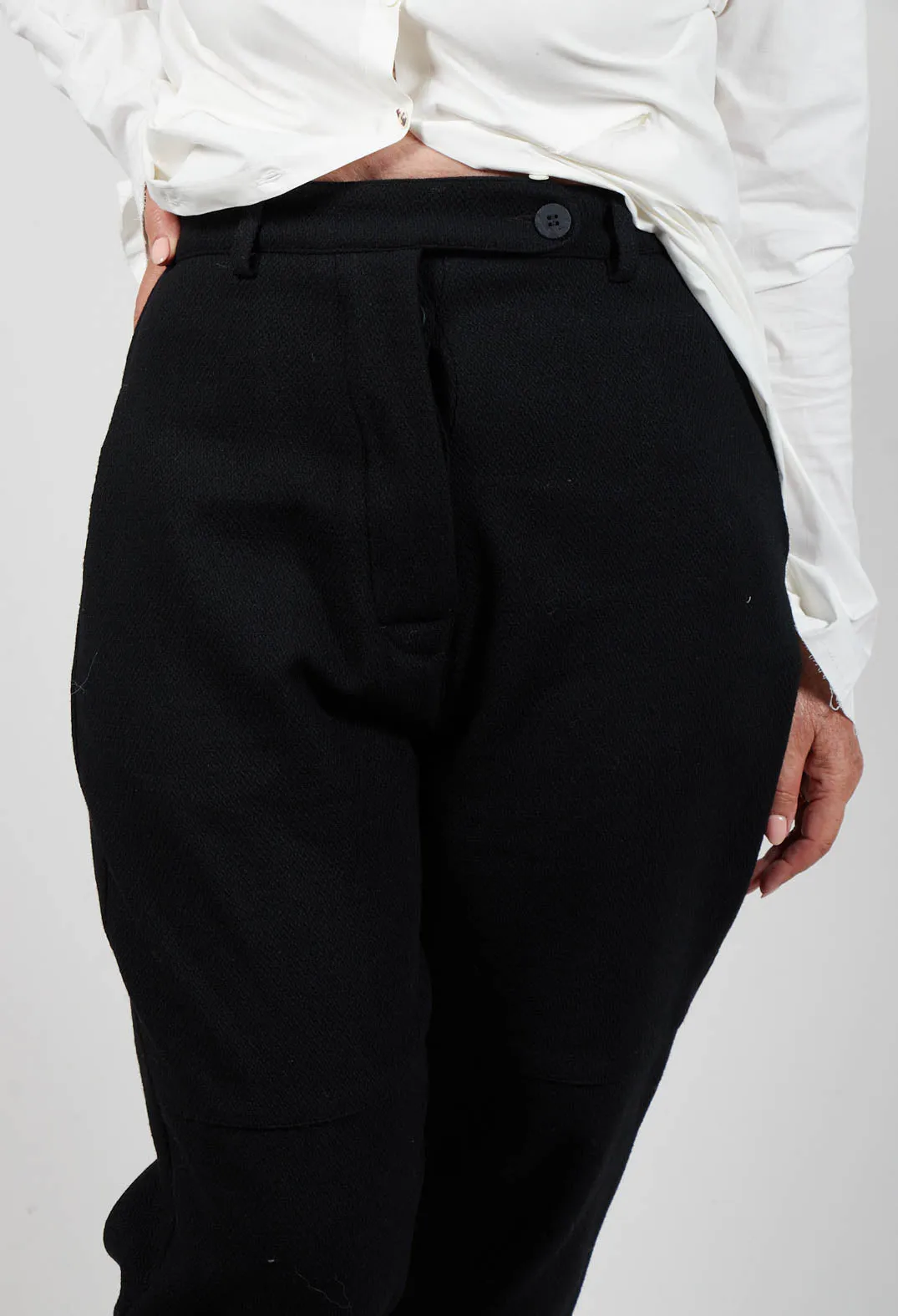 Textured Smart Trousers in 9000