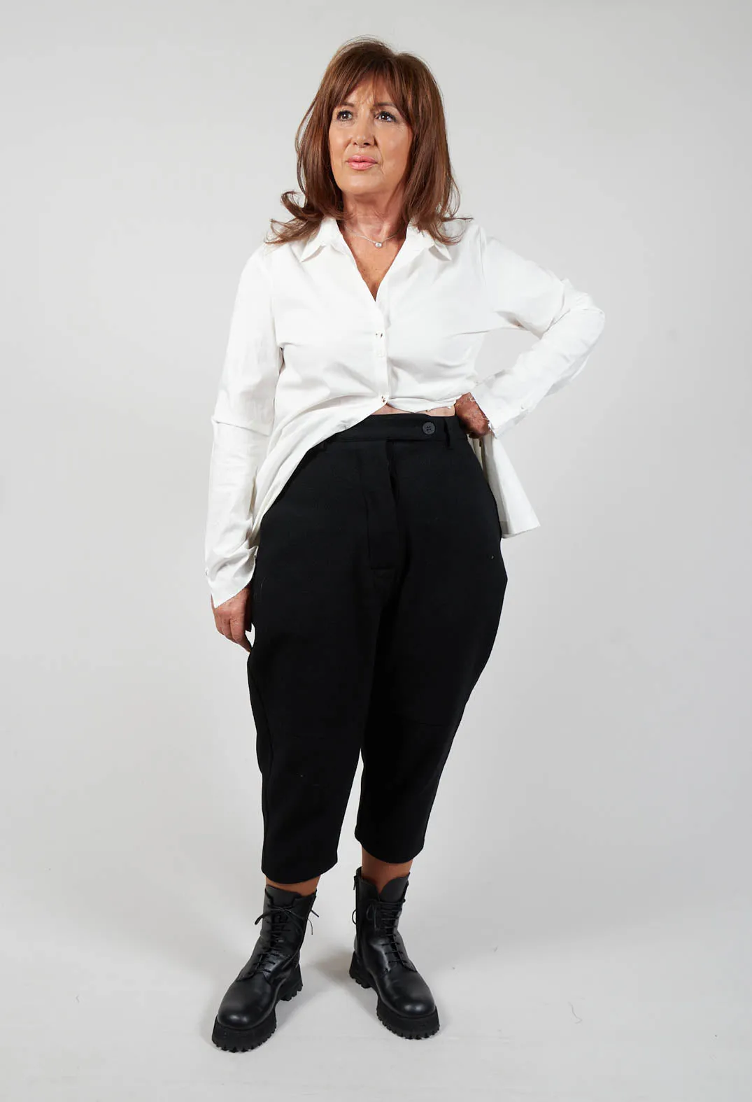 Textured Smart Trousers in 9000