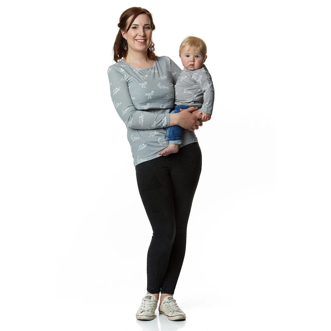 The Juno - Geometric Dino Breastfeeding Mumma Top