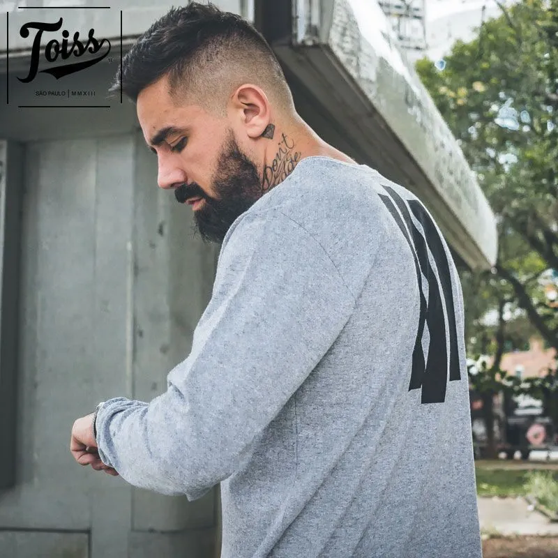 TOISS  |Street Style Long Sleeves Plain Cotton Long Sleeve T-shirt