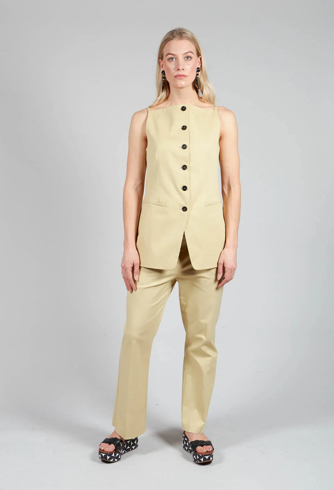 Trumpet Trousers in Pear Sorbet