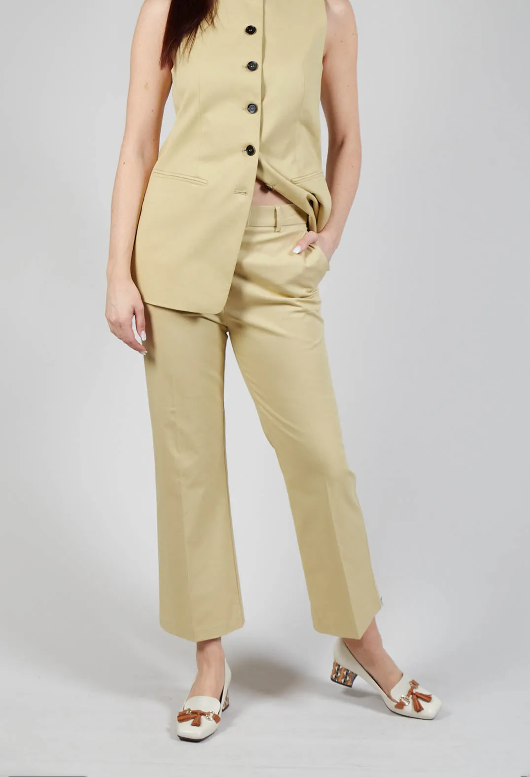 Trumpet Trousers in Pear Sorbet