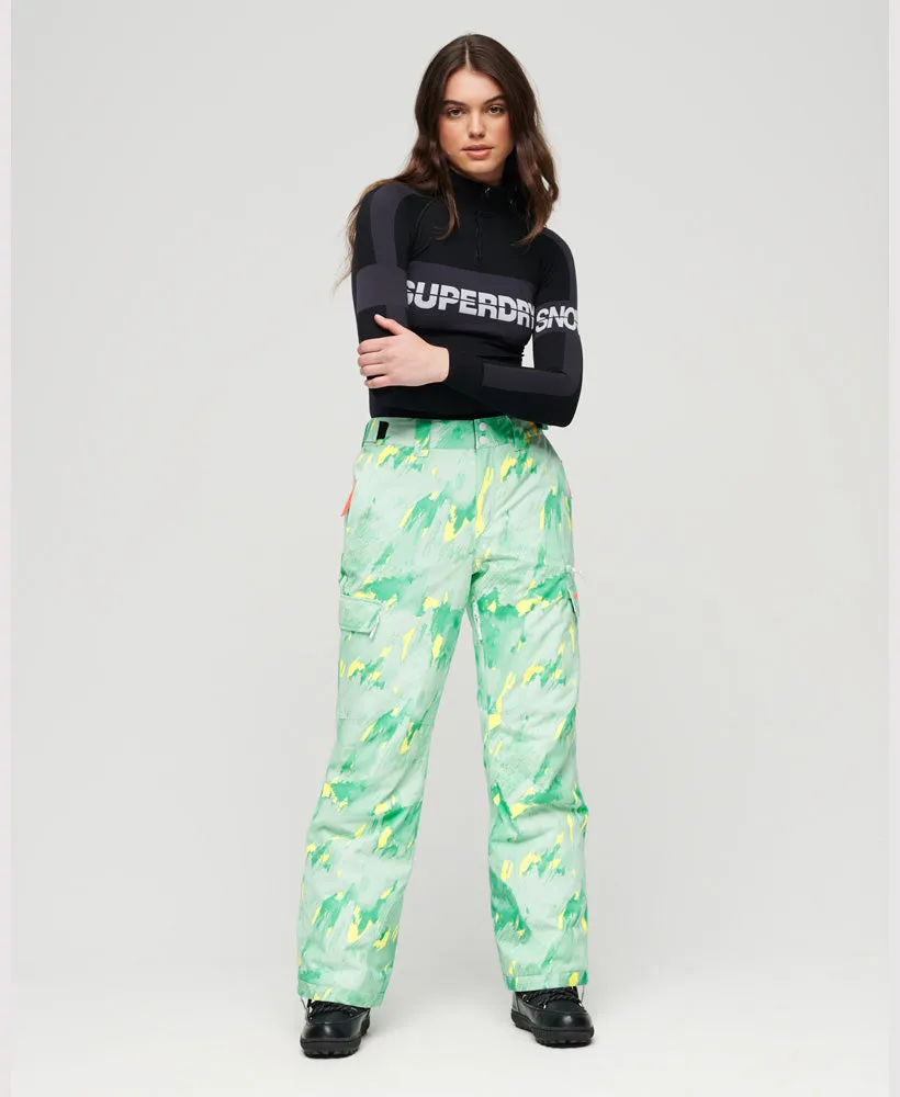 Ultimate Rescue Ski Trousers | Abstract Teal Lime