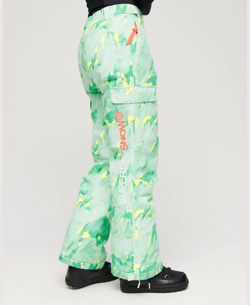 Ultimate Rescue Ski Trousers | Abstract Teal Lime