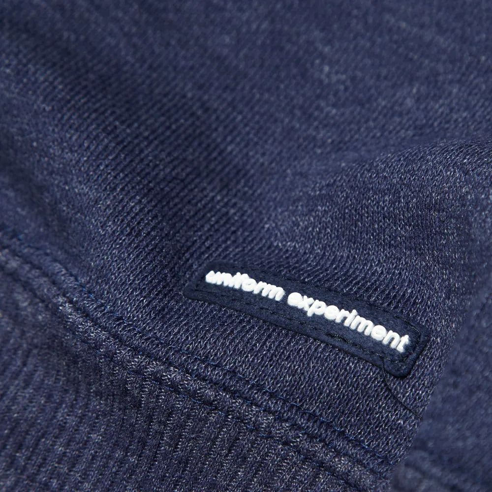 Uniform Experiment Cable Knit Sleeve Crew NeckNavy