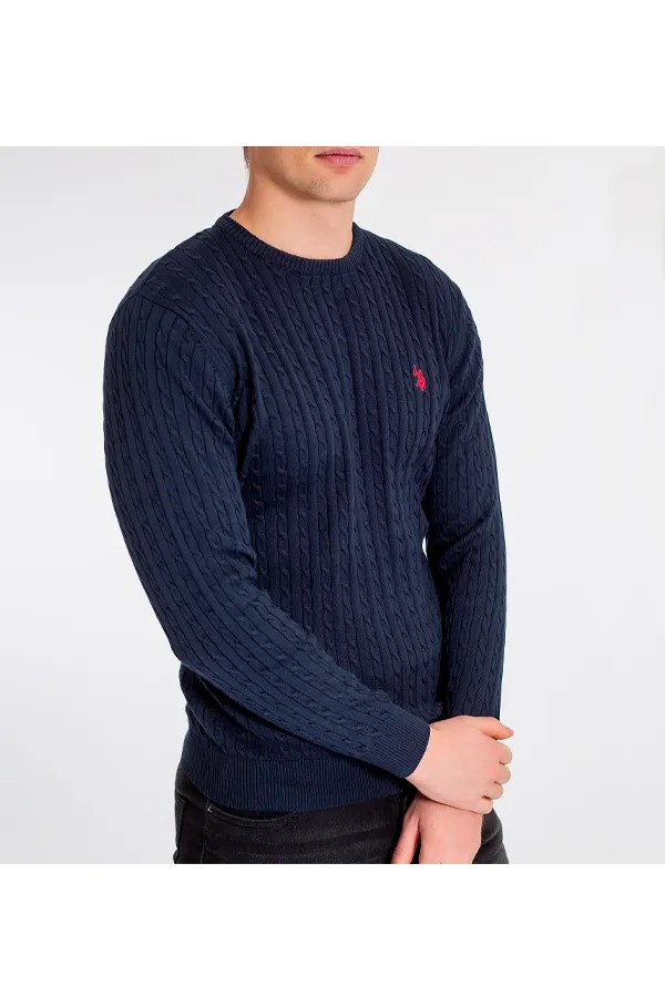 U.S. POLO ASSN. Knit Cable Archi Navy