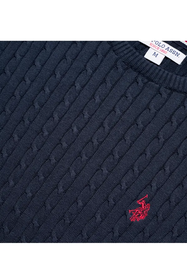 U.S. POLO ASSN. Knit Cable Archi Navy