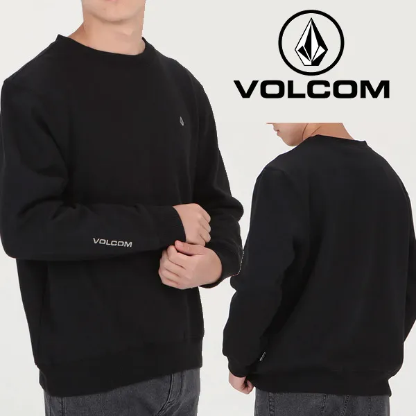 Volcom  |Pullovers Unisex Street Style Long Sleeves Plain Cotton