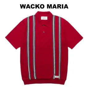 WACKO MARIA  |Pullovers Silk Street Style Cotton Short Sleeves Polos