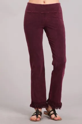 Wide leg pants - Burgundy