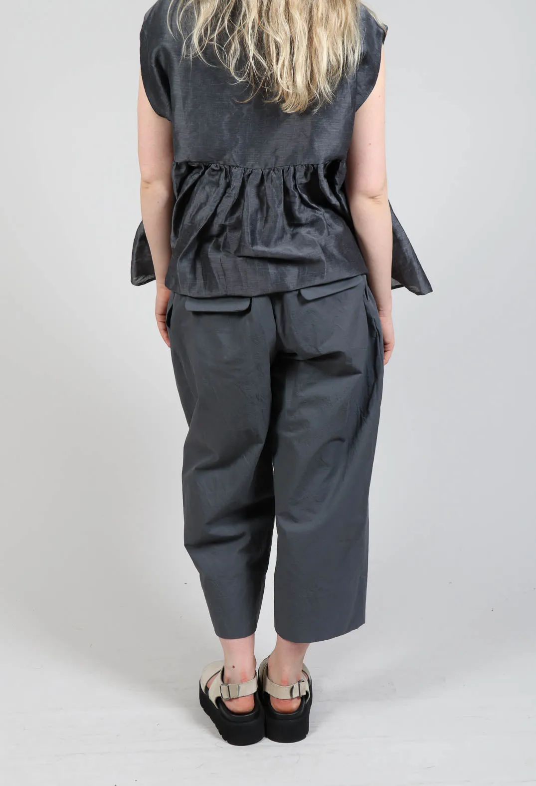 Wide Leg Trousers in Stone