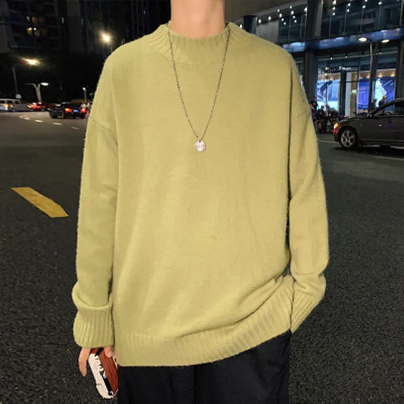 Xituodai New Korean Style Men Turtleneck Sweaters Fashion Slim Fit Pullover Mens Casual Knitwear Pullovers Male Turtleneck Sweat