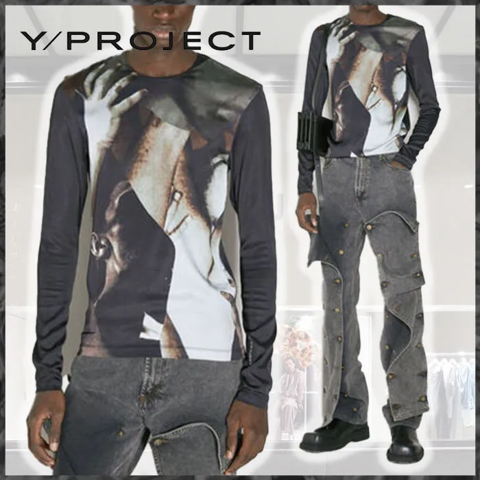 Y PROJECT  |Street Style Long Sleeves Long Sleeve T-shirt Logo