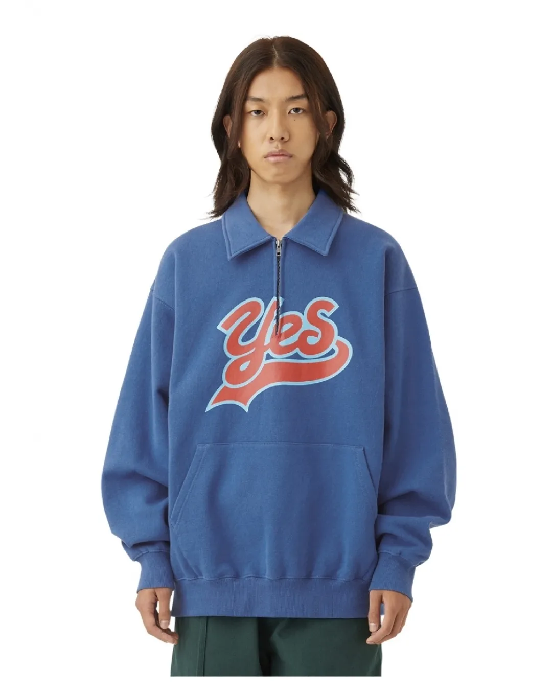 YESEYESEE  |Unisex Street Style Long Sleeves Logo Sweatshirts