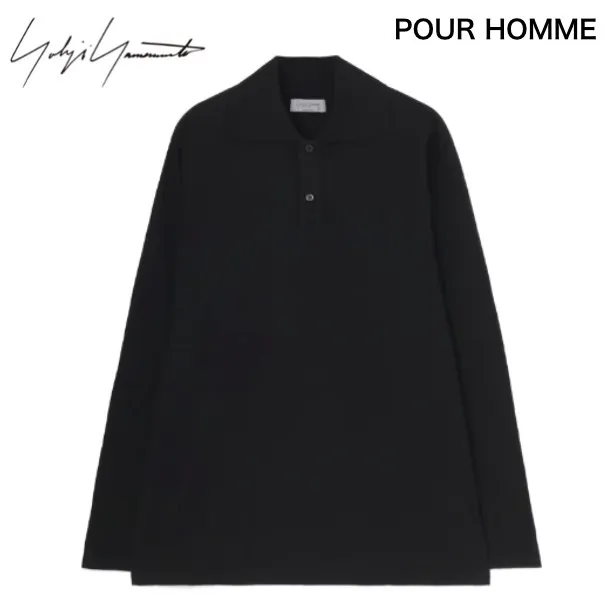 Yohji Yamamoto  |Pullovers Street Style Long Sleeves Plain Cotton Designers